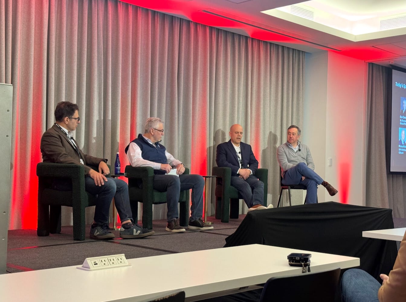 Moses Acosta on an enterprise technology leadership panel in New York.